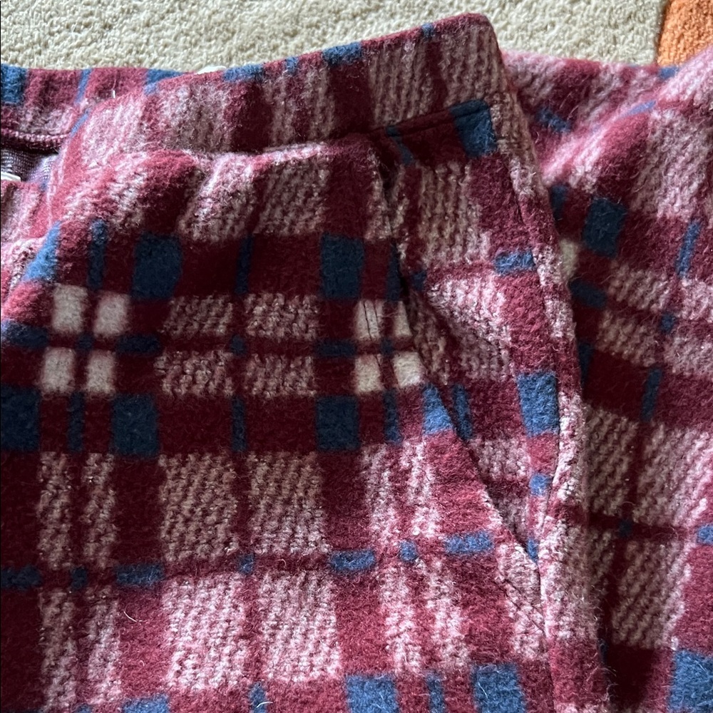 THE GREAT. Red and Blue Plaid Pajama Pants - Picture 8 of 8